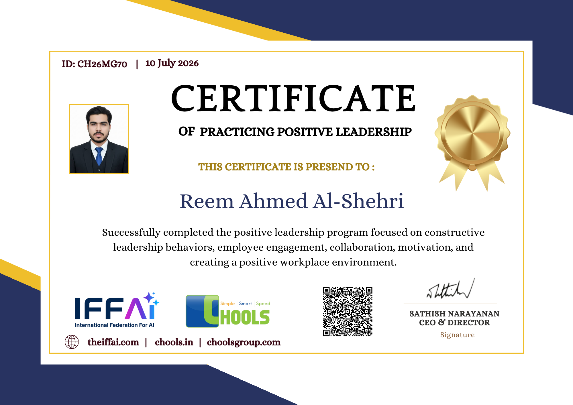 Management Programs Certificate